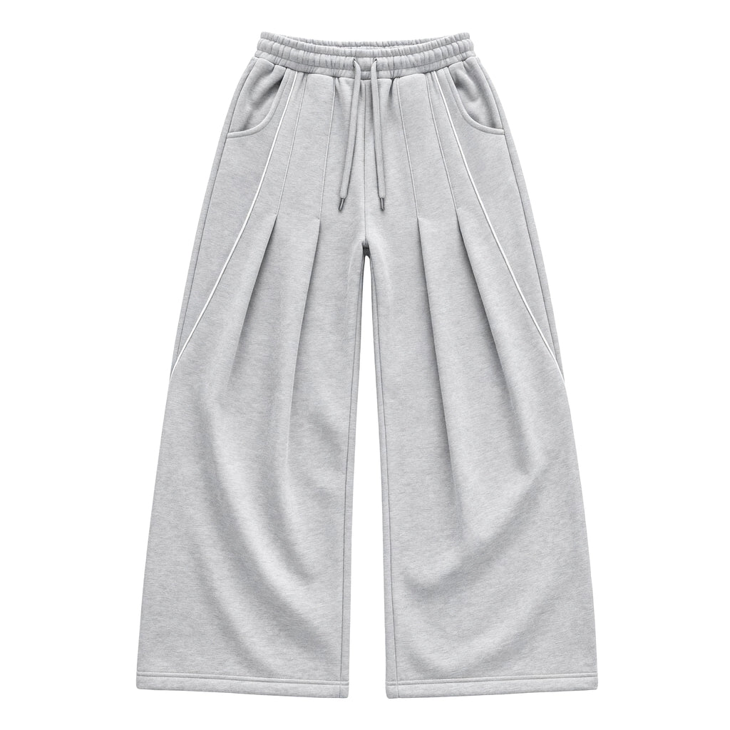 Phantom Wide-Leg Grey Sweatpants