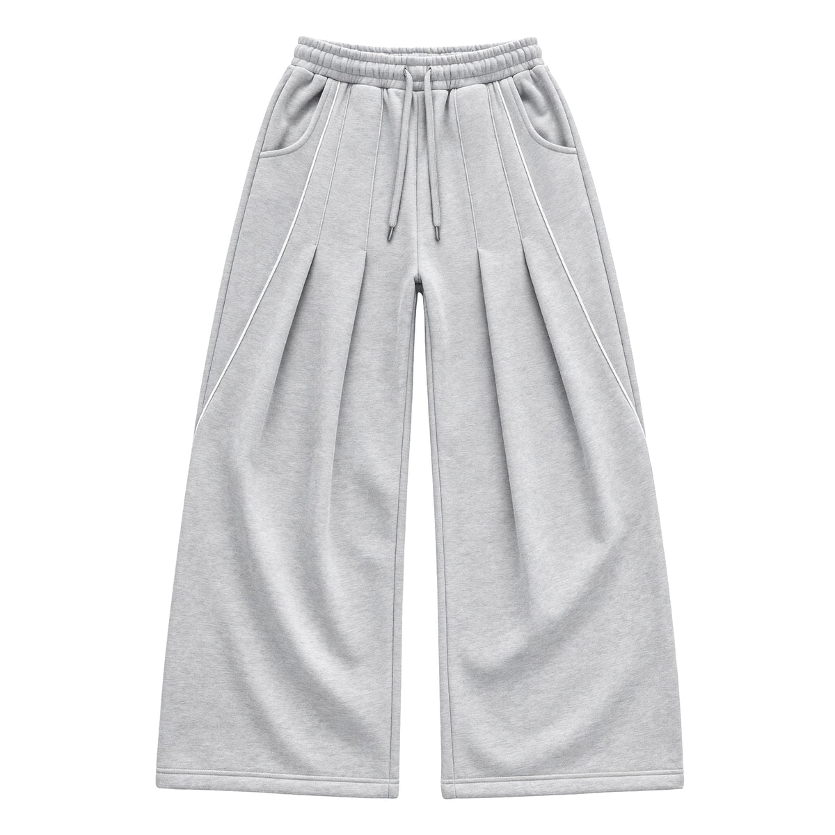 Phantom Wide-Leg Grey Sweatpants