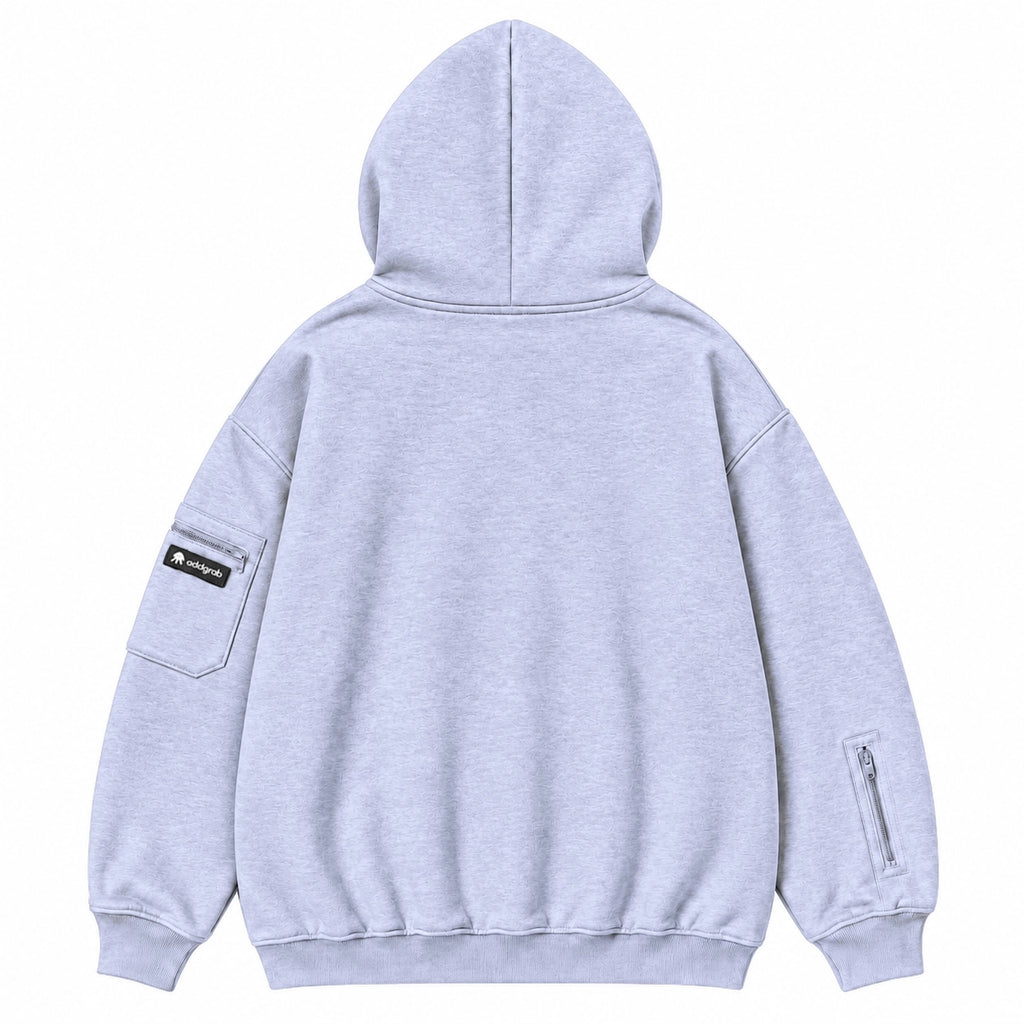 Melange Grey Eye Mask Hoodie