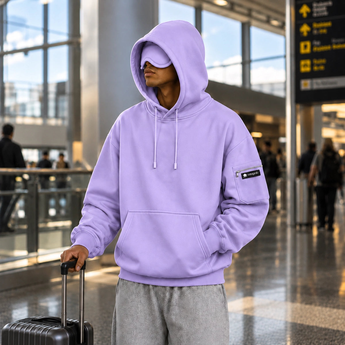 Purple Eye Mask Hoodie