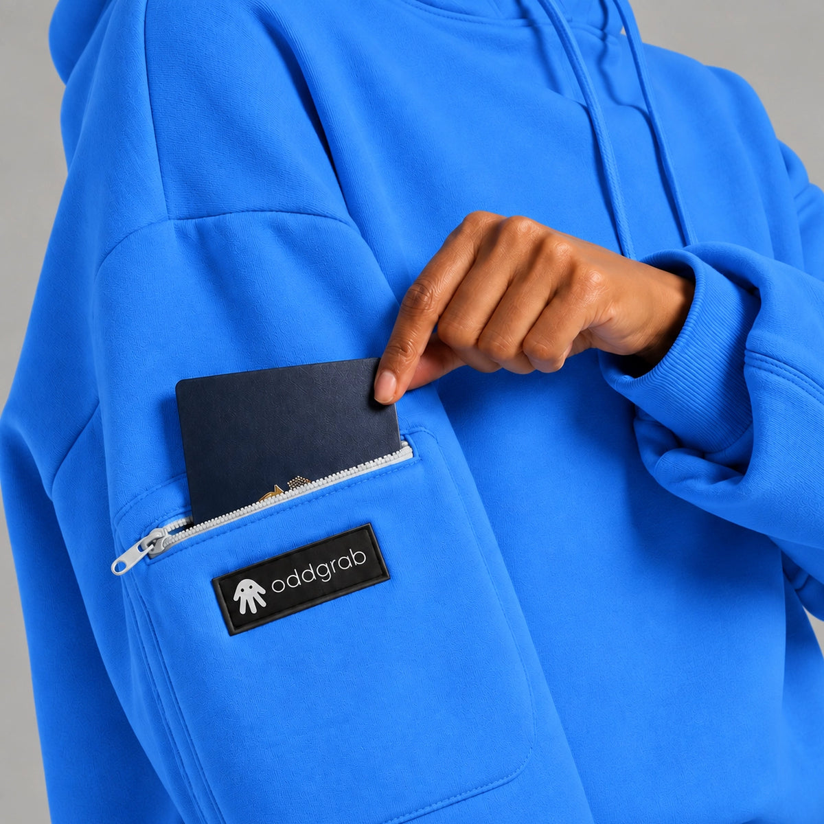 Electric Blue Eye Mask Hoodie