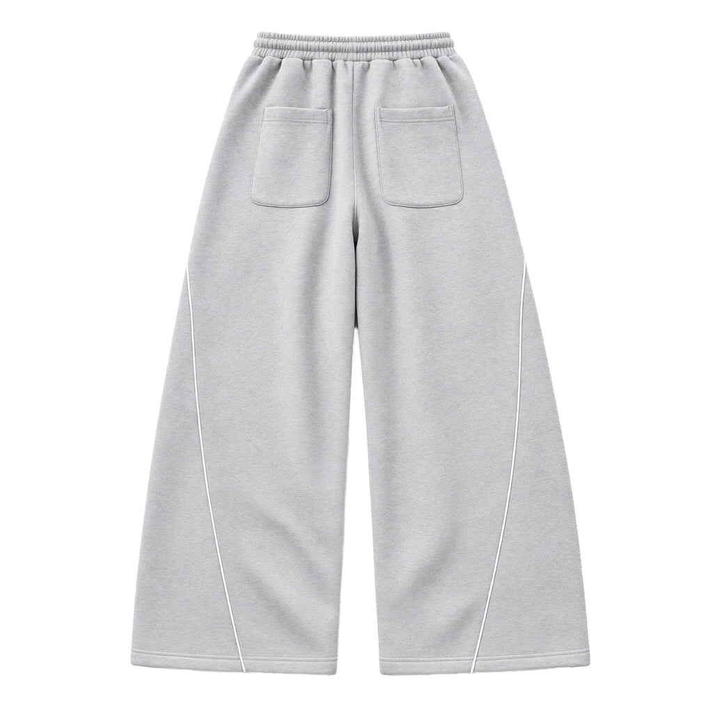 Phantom Wide-Leg Grey Sweatpants