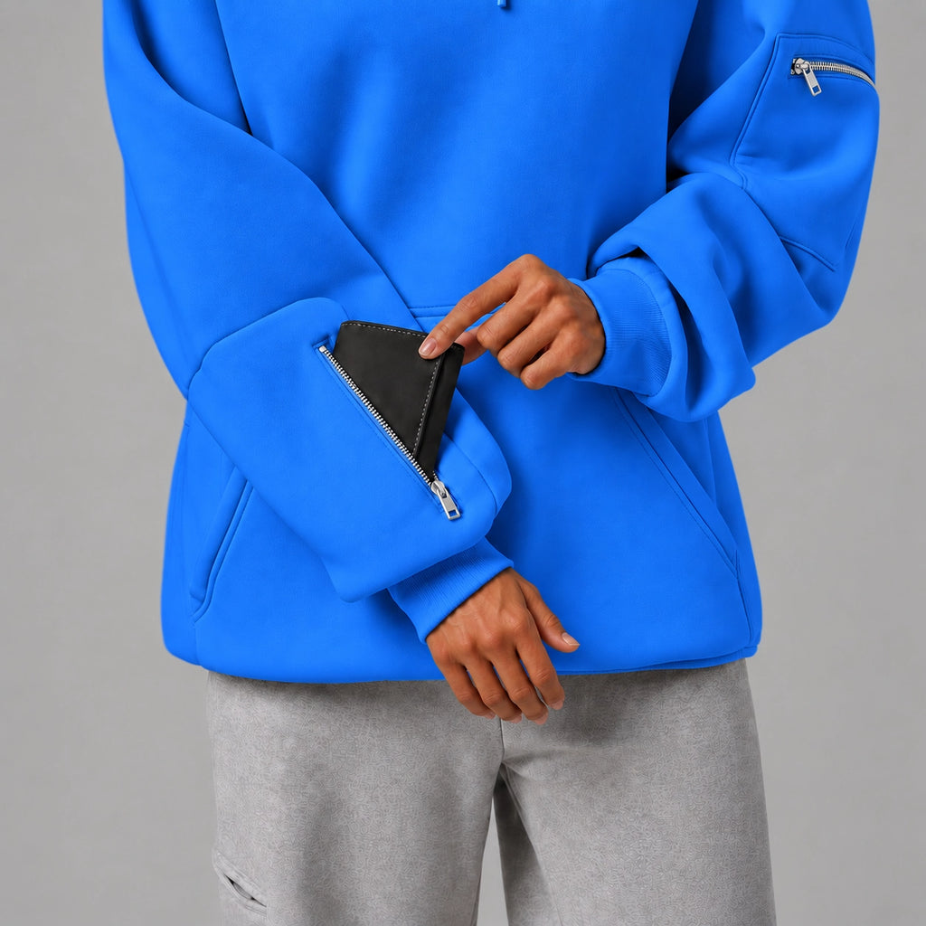 Electric Blue Eye Mask Hoodie